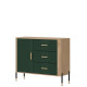 DANTE zelená DT03 komoda DANTE zelená DT03 komoda