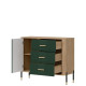 DANTE zelená DT03 komoda DANTE zelená DT03 komoda