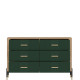 DANTE zelená DT04 komoda so zásuvkami DANTE zelená DT04 komoda so zásuvkami