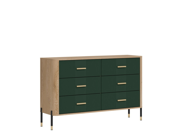 DANTE zelená DT04 komoda so zásuvkami DANTE zelená DT04 komoda so zásuvkami
