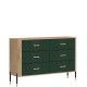 DANTE zelená DT04 komoda so zásuvkami DANTE zelená DT04 komoda so zásuvkami