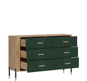 DANTE zelená DT04 komoda so zásuvkami