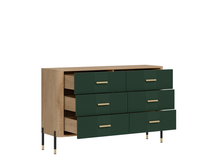 DANTE zelená DT04 komoda so zásuvkami DANTE zelená DT04 komoda so zásuvkami