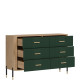 DANTE zelená DT04 komoda so zásuvkami DANTE zelená DT04 komoda so zásuvkami
