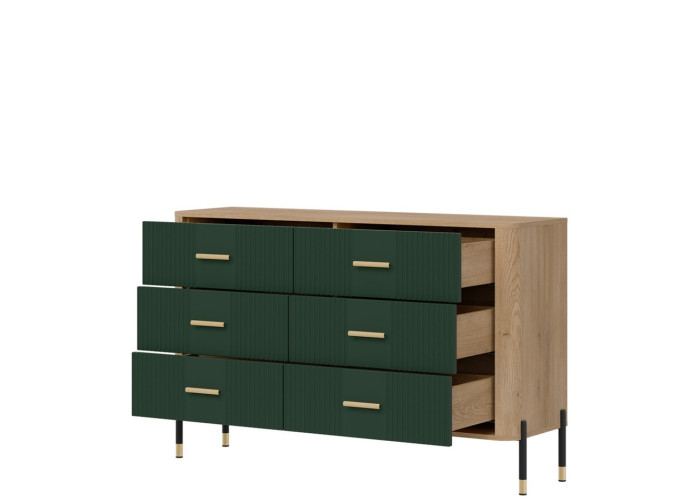 DANTE zelená DT04 komoda so zásuvkami DANTE zelená DT04 komoda so zásuvkami