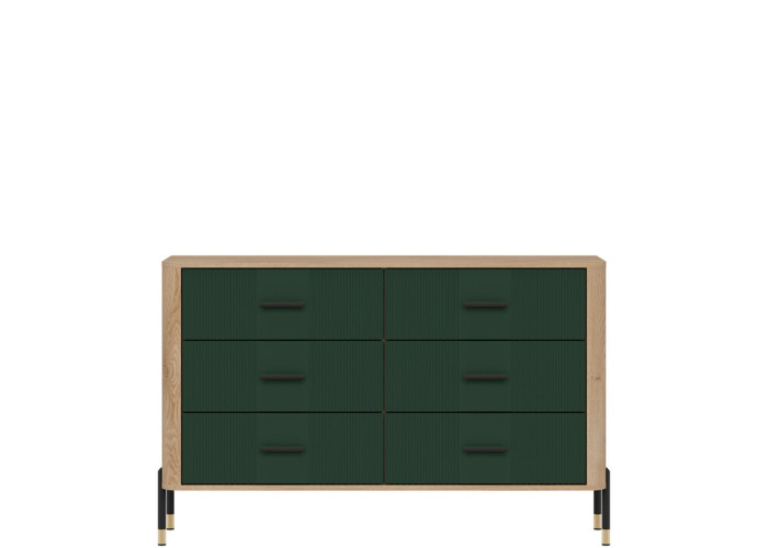 DANTE zelená DT04 komoda so zásuvkami DANTE zelená DT04 komoda so zásuvkami