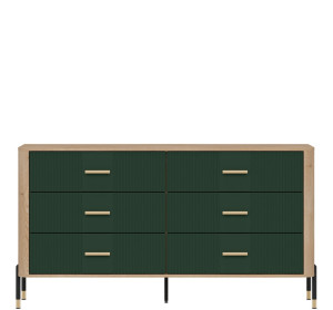 DANTE zelená DT05 komoda so zásuvkami