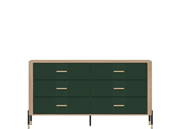 DANTE zelená DT05 komoda so zásuvkami DANTE zelená DT05 komoda so zásuvkami