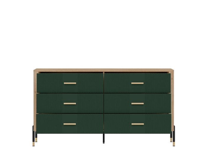 DANTE zelená DT05 komoda so zásuvkami DANTE zelená DT05 komoda so zásuvkami