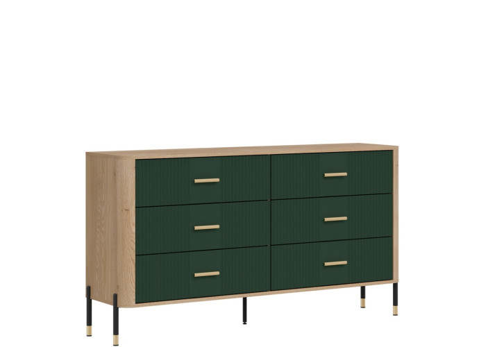 DANTE zelená DT05 komoda so zásuvkami DANTE zelená DT05 komoda so zásuvkami
