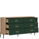 DANTE zelená DT05 komoda so zásuvkami DANTE zelená DT05 komoda so zásuvkami