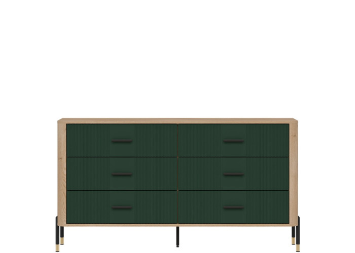 DANTE zelená DT05 komoda so zásuvkami DANTE zelená DT05 komoda so zásuvkami