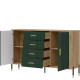 DANTE zelená DT09 komoda DANTE zelená DT09 komoda