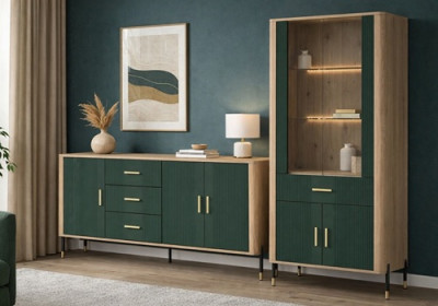 DANTE zelený sektorový nábytok