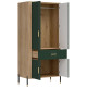 DANTE zelená DT16 šatníková skriňa DANTE zelená DT16 šatníková skriňa