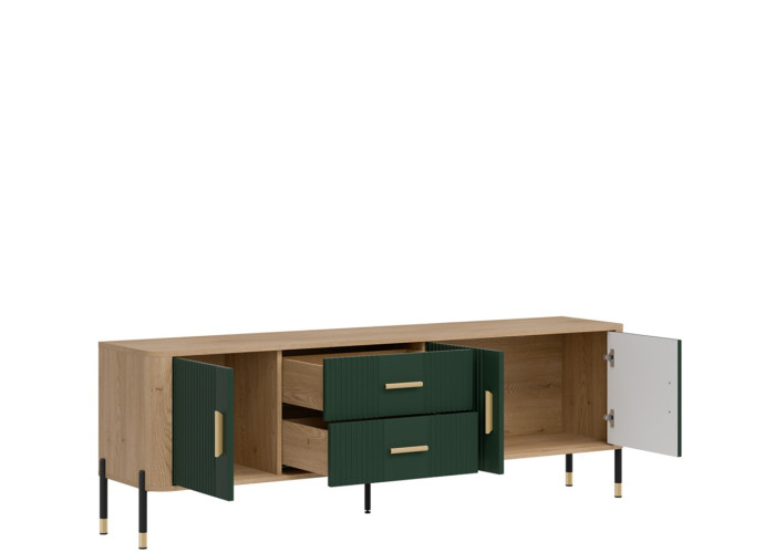 DANTE zelená DT02, skrinka pod TV DANTE zelená DT02, skrinka pod TV