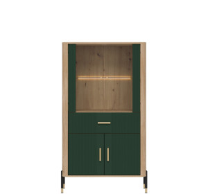 DANTE zelená DT12 vitrína