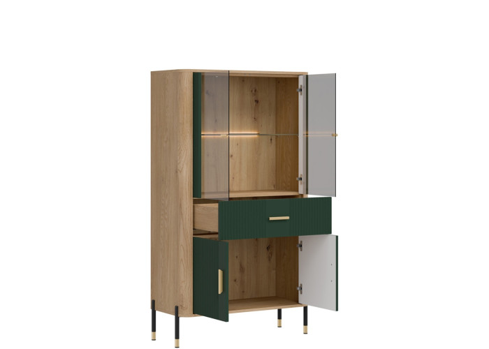 DANTE zelená DT12 vitrína DANTE zelená DT12 vitrína