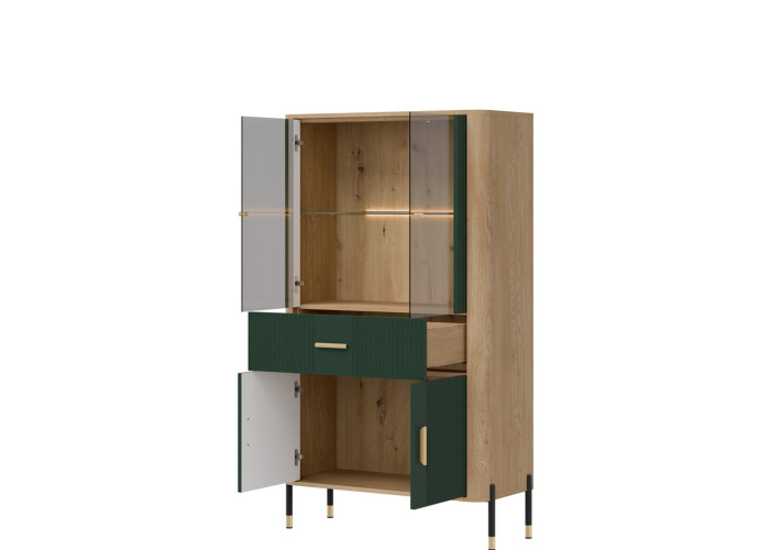 DANTE zelená DT12 vitrína DANTE zelená DT12 vitrína