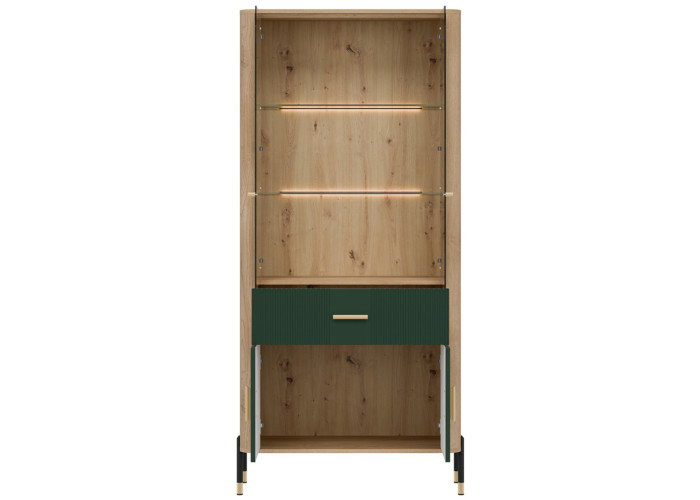 DANTE zelená DT14 vitrína DANTE zelená DT14 vitrína