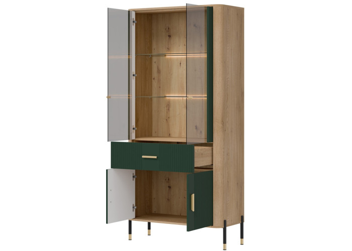 DANTE zelená DT14 vitrína DANTE zelená DT14 vitrína