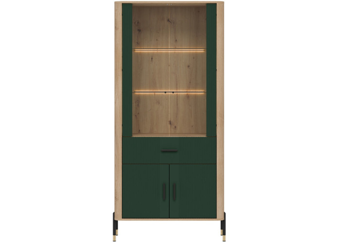 DANTE zelená DT14 vitrína DANTE zelená DT14 vitrína