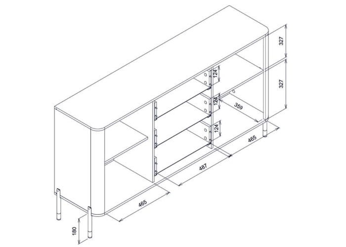DANTE zelená DT06 komoda