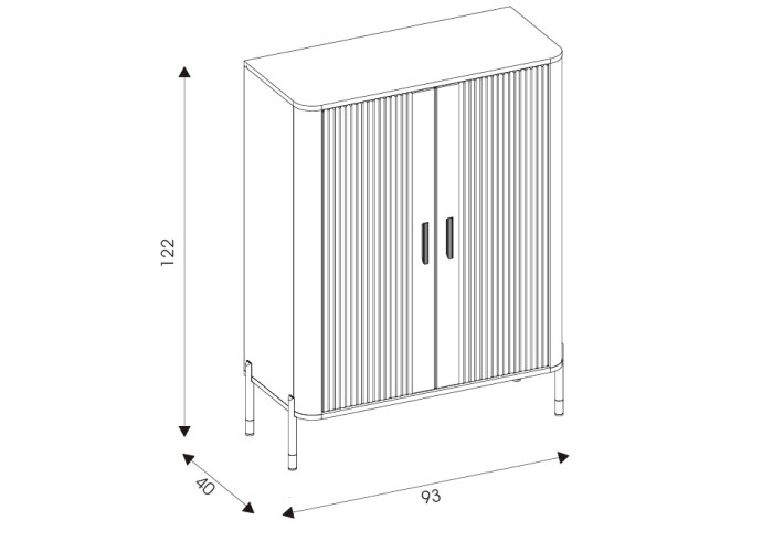 DANTE zelená DT11 komoda