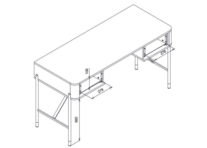 DANTE biela DT23 písací stolík DANTE biela DT23 písací stolík