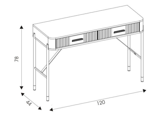 DANTE sivá DT19 toaletný stolík