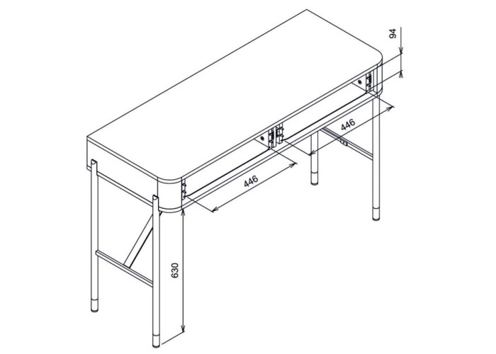 DANTE sivá DT19 toaletný stolík