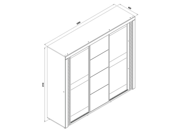 DORIAN DN13, šatníkovo-policová skriňa