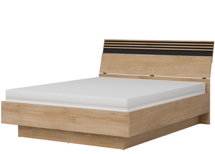 FERRO dub cremona FE18/160SP, manželská posteľ 160x200 cm s úložným priestorom a roštom