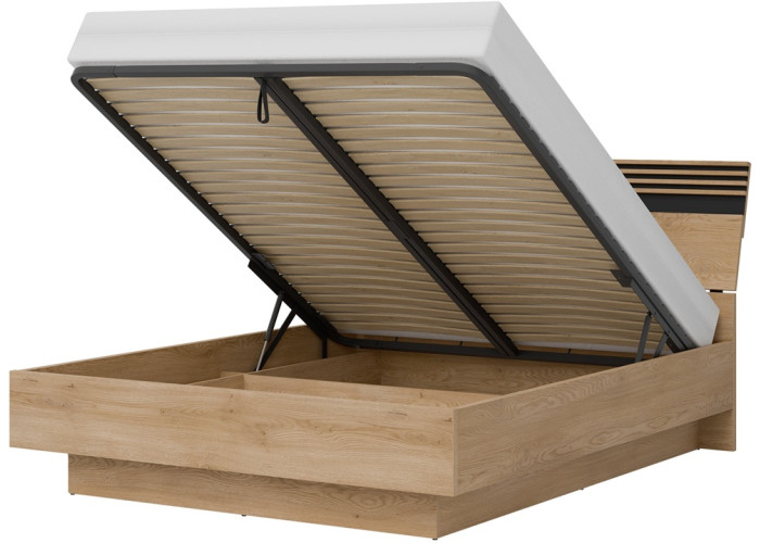 FERRO dub cremona FE18/160SP, manželská posteľ 160x200 cm s úložným priestorom a roštom