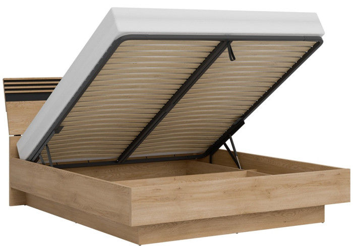 FERRO dub cremona FE18/180SP, manželská posteľ 180x200 cm s úložným priestorom a roštom