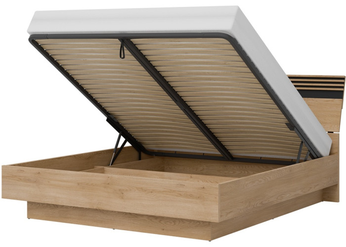 FERRO dub cremona FE18/180SP, manželská posteľ 180x200 cm s úložným priestorom a roštom