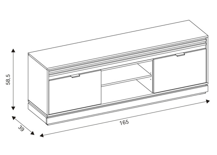 FERRO dub cremona FE01, skrinka pod TV