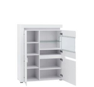 IRMA biela/biely lesk IM05, vitrína