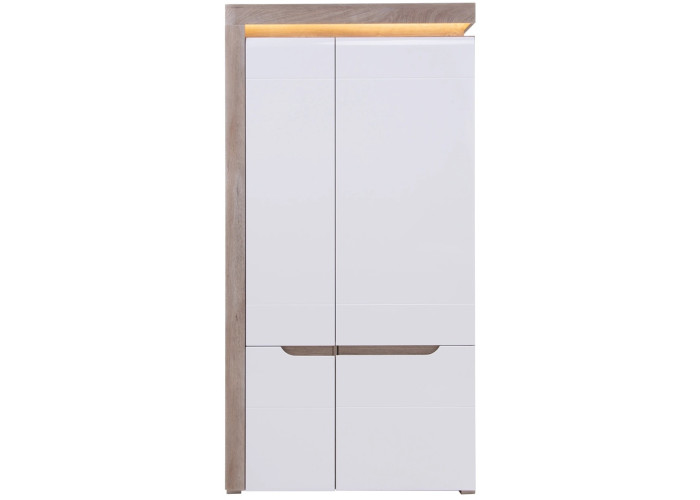 IRMA dub/biely lesk IM09, šatníkovo-policová skriňa