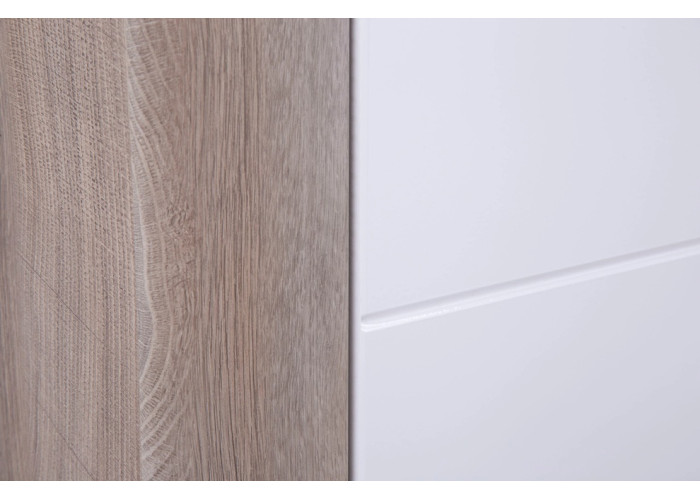 IRMA dub/biely lesk IM09, šatníkovo-policová skriňa