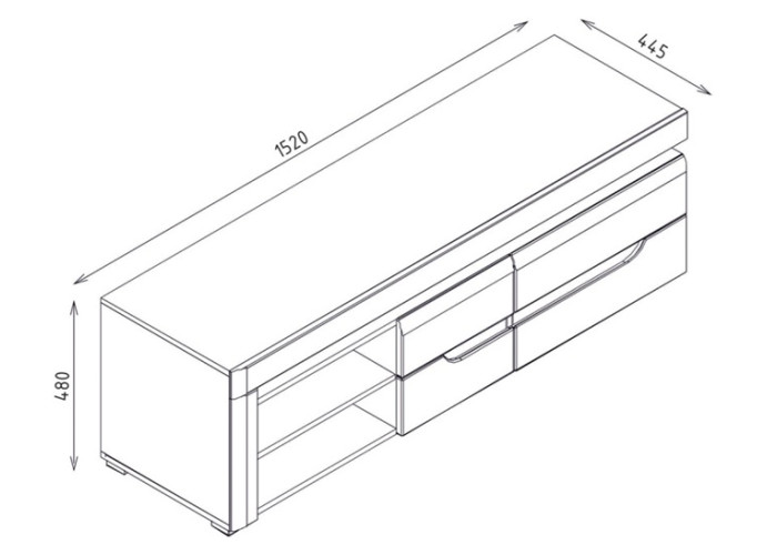 IRMA dub/biely lesk IM02, TV stolík