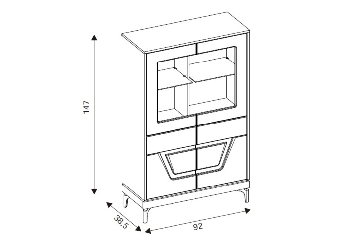 KRIS KS04 vitrína KRIS KS04 vitrína
