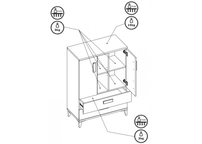 KUBO KB03, komoda