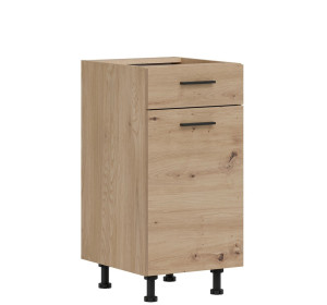 PATI dub artisan PK13/PF14, dolná kuchynská skrinka so zásuvkou 40 cm