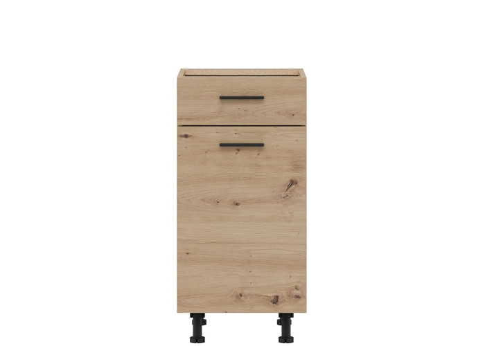 PATI dub artisan PK13/PF14, dolná kuchynská skrinka so zásuvkou 40 cm