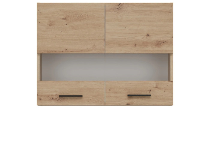 PATI dub artisan PK06/PF08 horná kuchynská skrinka so sklom 80 cm