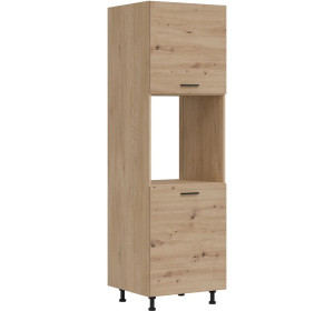 PATI dub artisan PK24/PF23 vysoká skrinka na vstavanú rúru v šírke 60 cm