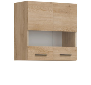 PATI dub cremona PK05/PF06 horná kuchynská skrinka so sklom 60 cm