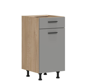 PATI svetlý grafit PK13/PF14, dolná kuchynská skrinka so zásuvkou 40 cm