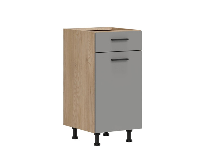 PATI svetlý grafit PK13/PF14, dolná kuchynská skrinka so zásuvkou 40 cm